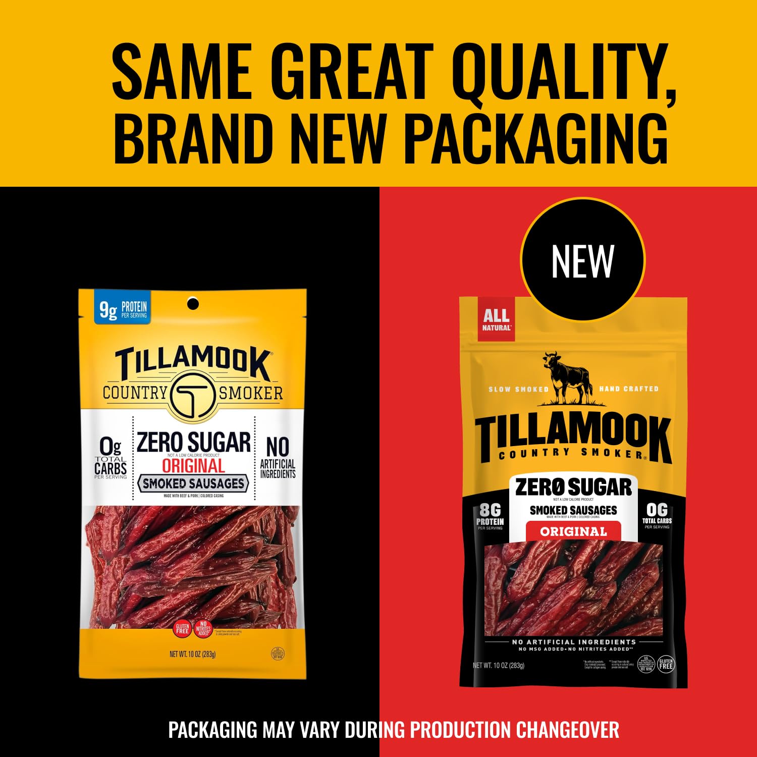 Tillamook Country Smoker dentro de una mochila útil para salidas y viajes