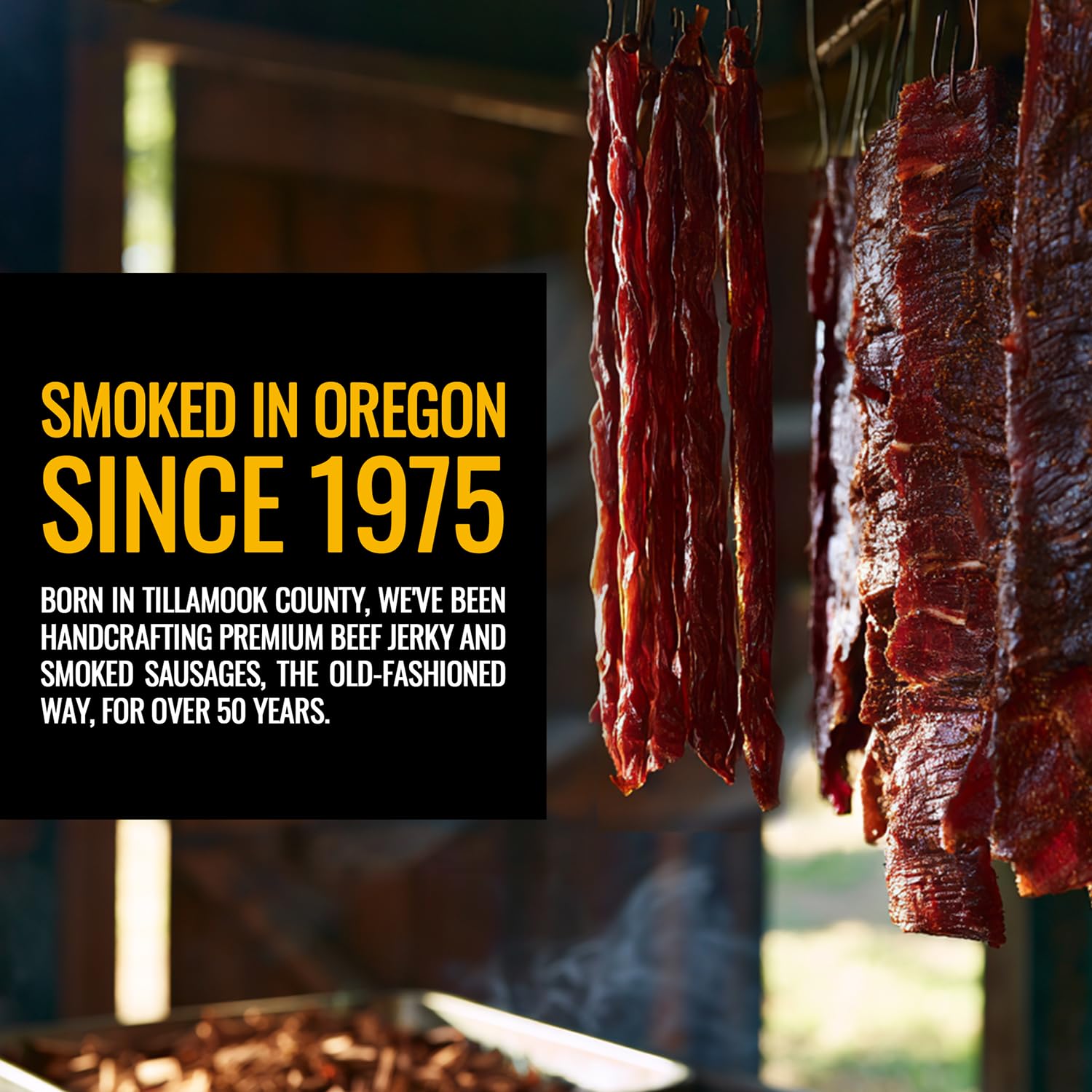 Tillamook Country Smoker pack de dos presentando cantidad y formato