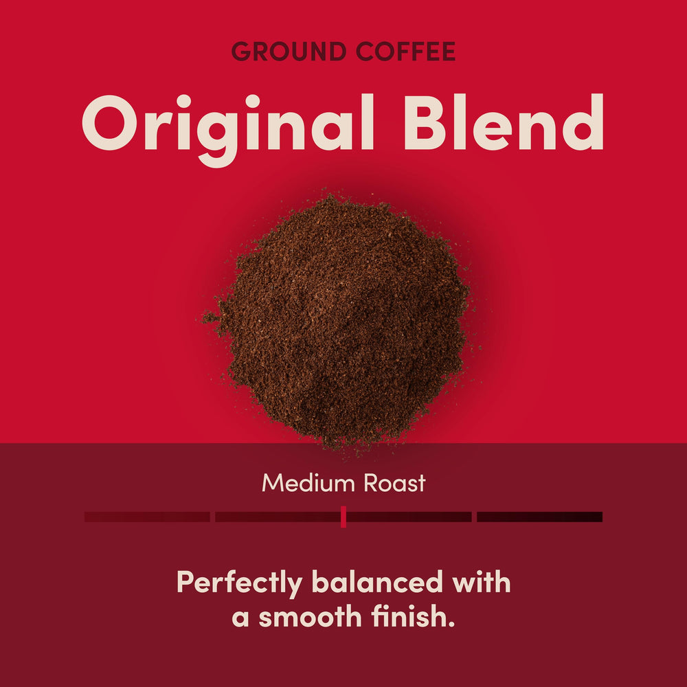Tim Hortons detalle del café molido, revela textura uniforme y frescura