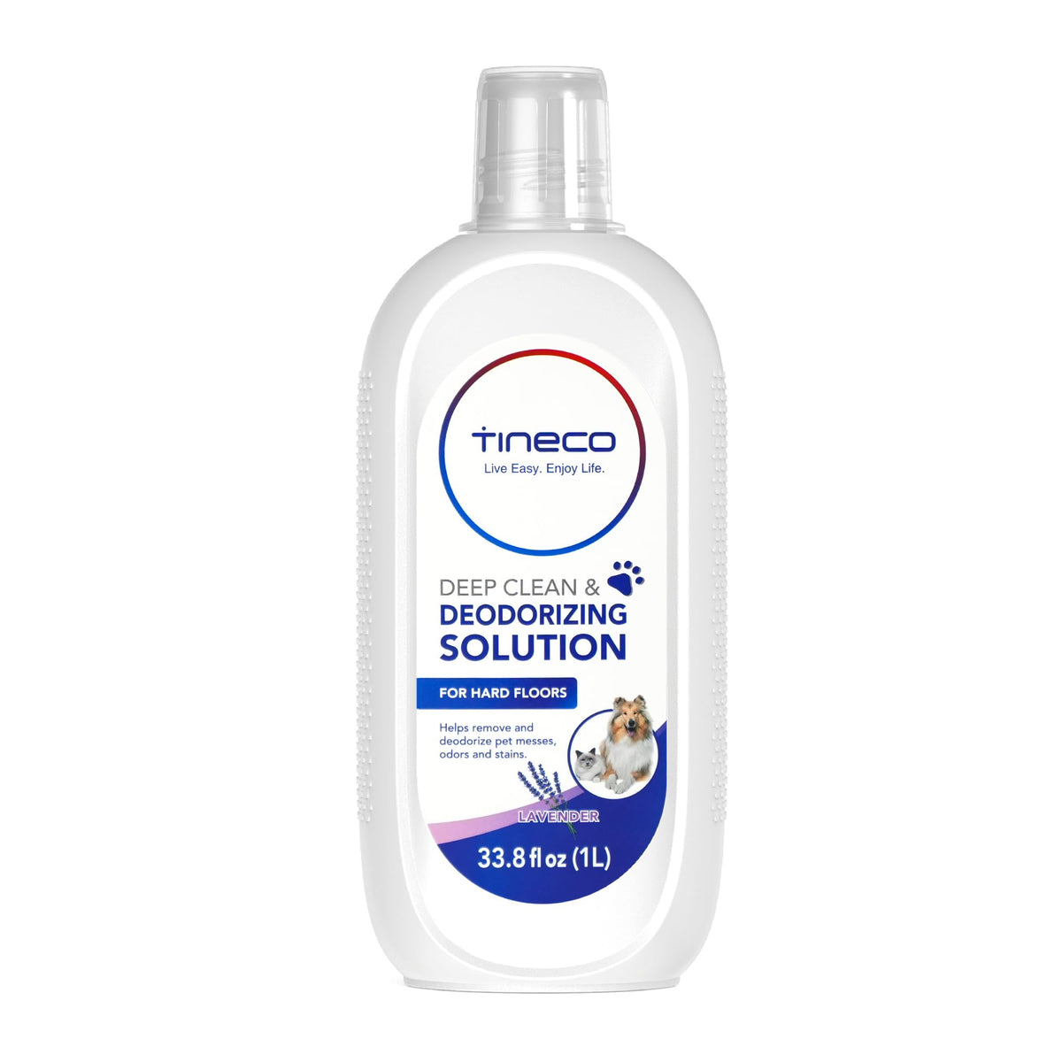 Tineco botella frontal con aroma lavanda mostrando etiqueta y volumen