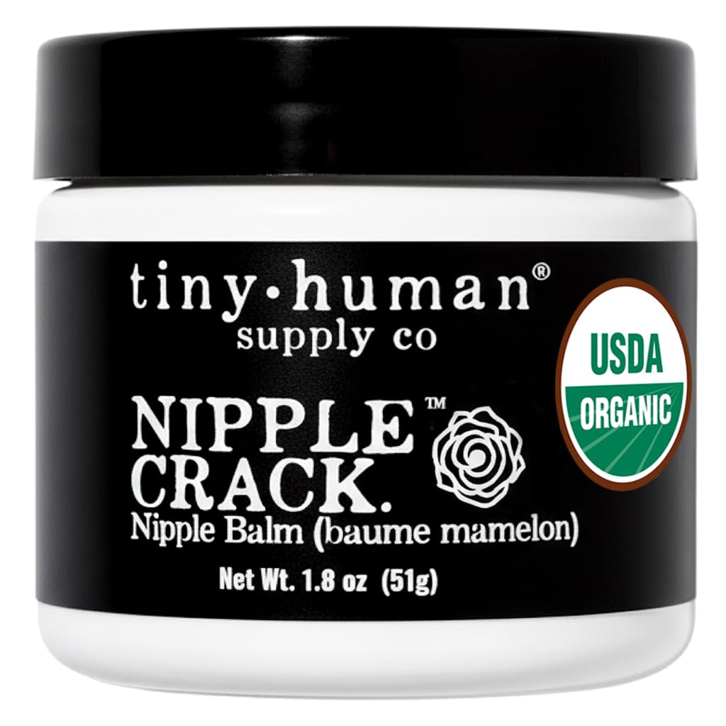 Tiny Human Supply Co bote frontal mostrando el envase y beneficio de alivio rápido