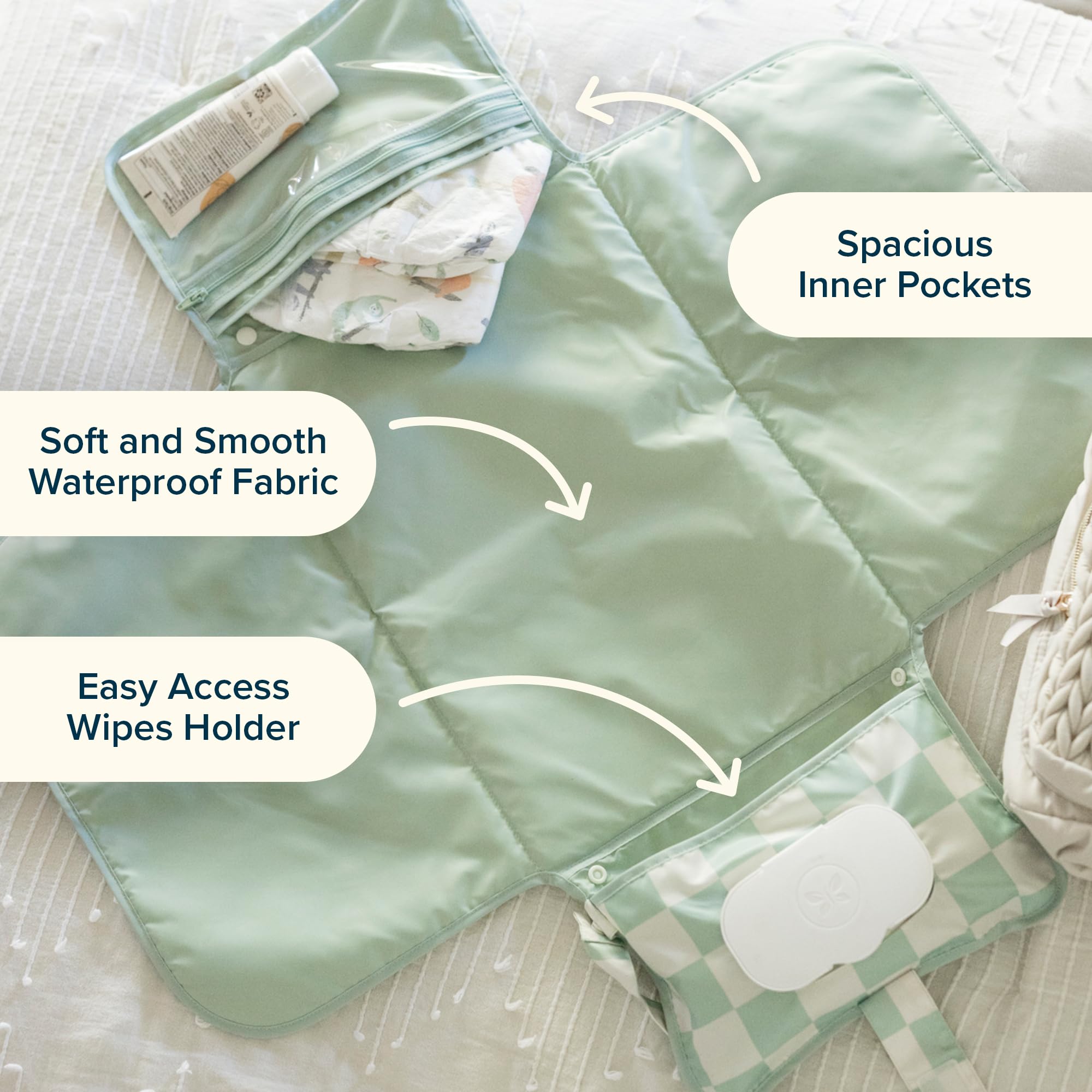 Tiny Twinkle costuras y cierre reforzados que aseguran durabilidad