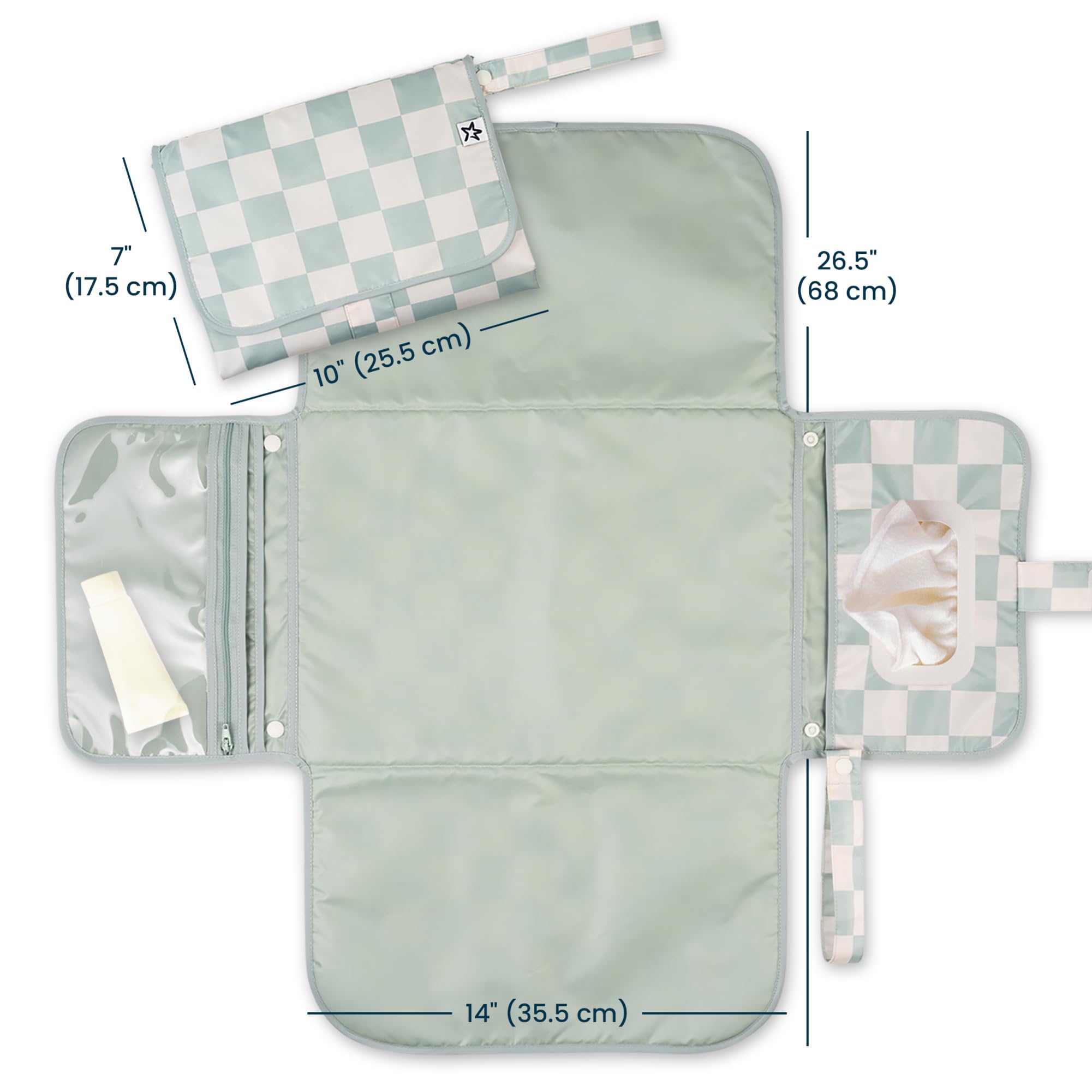 Tiny Twinkle detalle de la textura impermeable, protección contra líquidos