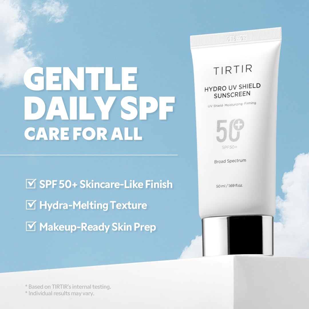 TIRTIR protector facial aplicado antes del maquillaje, acabado semi-mate