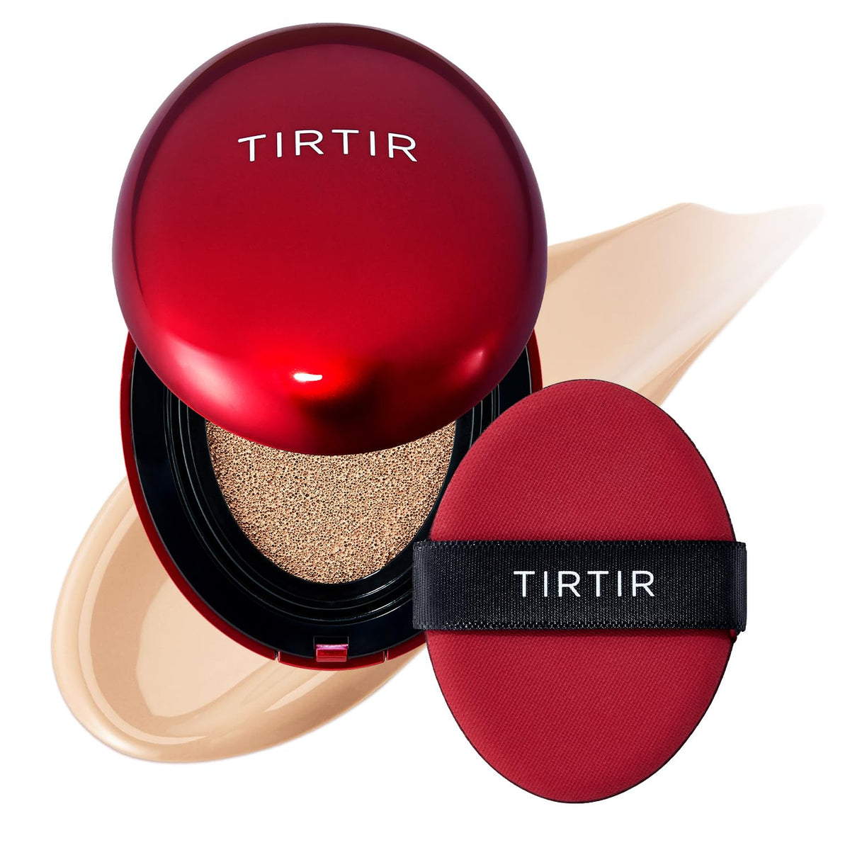 TIRTIR front packaging de la cushion mostrando diseño y facilidad