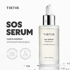 TIRTIR aplicación del serum en mano demostrando absorción rápida