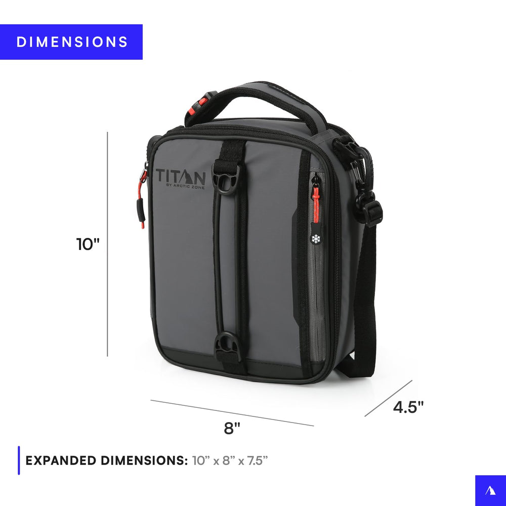 Titan by Arctic Zone cierre y costuras reforzadas, detalle de durable construcción
