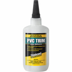 Titebond frasco frontal mostrando el adhesivo 4 oz para fácil identificación y uso