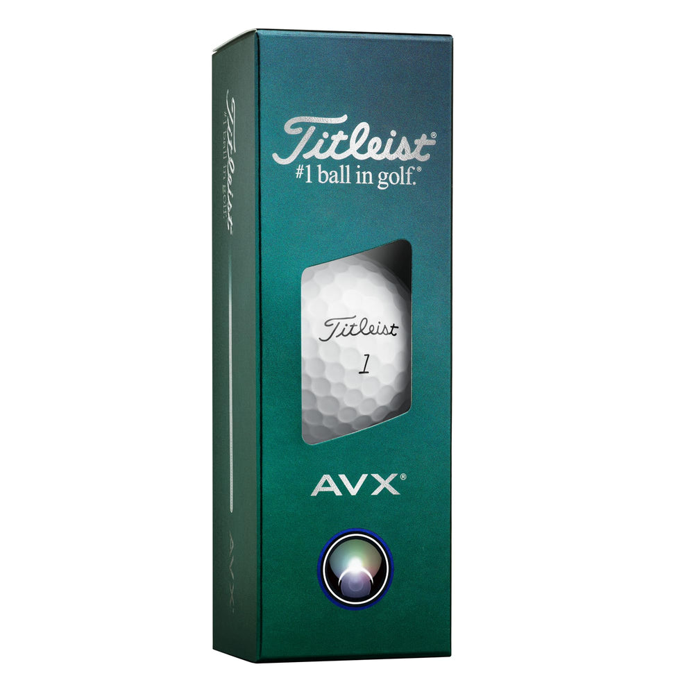 Titleist AVX close-up of urethane cover texture showing detail for improved greenside spin