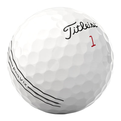 Titleist Pro V1x cross-section showing dual core and casing for more distance