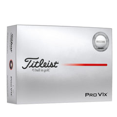 Titleist Pro V1x front packaging showing premium box and branding benefit: clarity