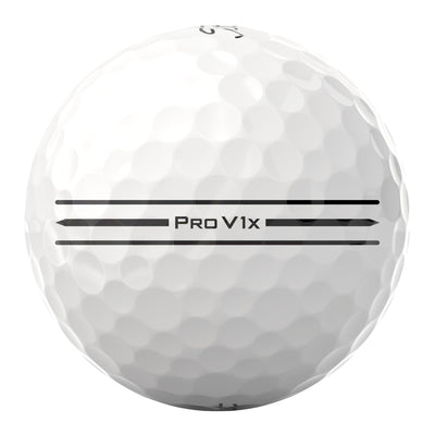 Titleist Pro V1x in flight after driver strike demonstrating higher carry distance