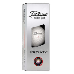 Titleist Pro V1x close-up of tetrahedral dimples improving trajectory consistency.