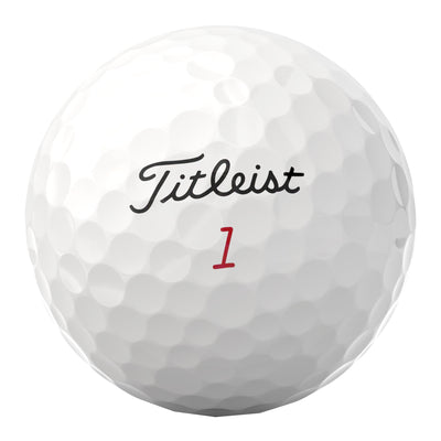 Titleist Pro V1x stopping on green after wedge shot demonstrating spin control.