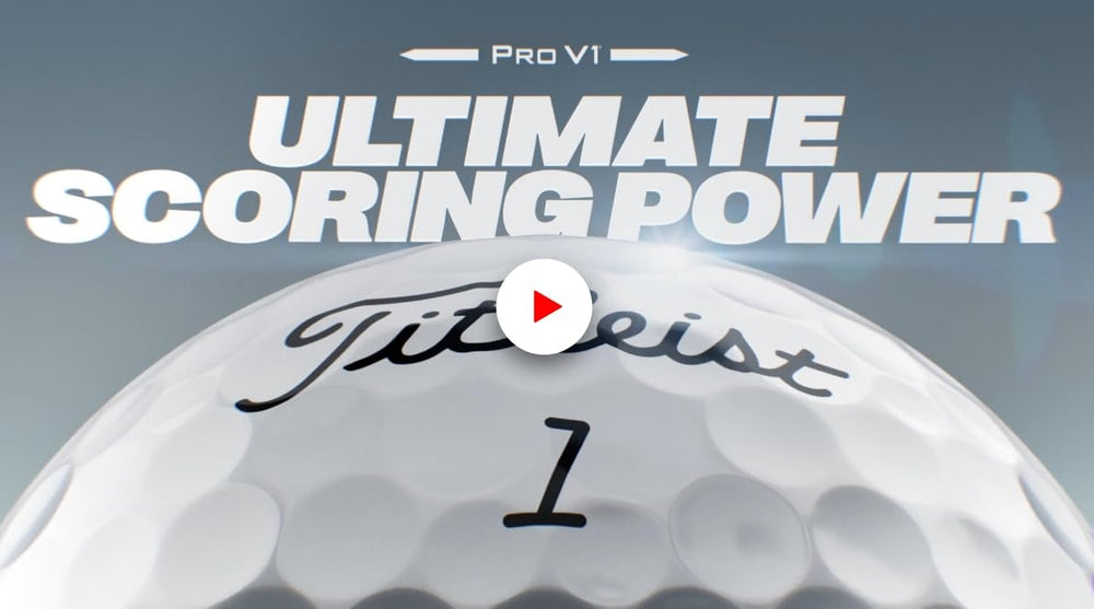 Titleist Pro V1x beside golf tee showing scale and on-course readiness.