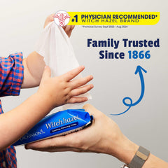 T.N. Dickinson's cleansing cloth on face demonstrating gentle makeup removal benefit