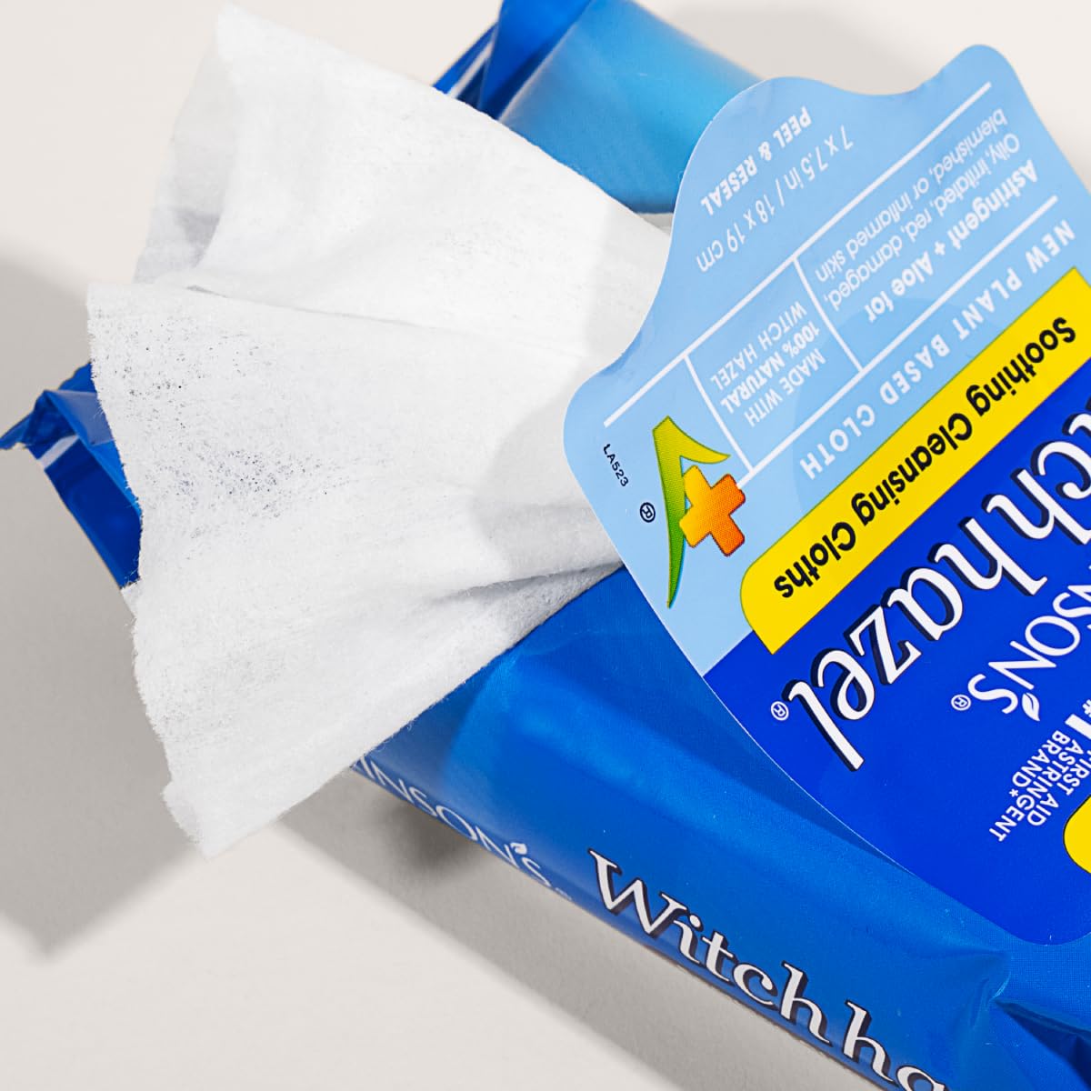 T.N. Dickinson's product label and ingredients list emphasizing natural witch hazel purity
