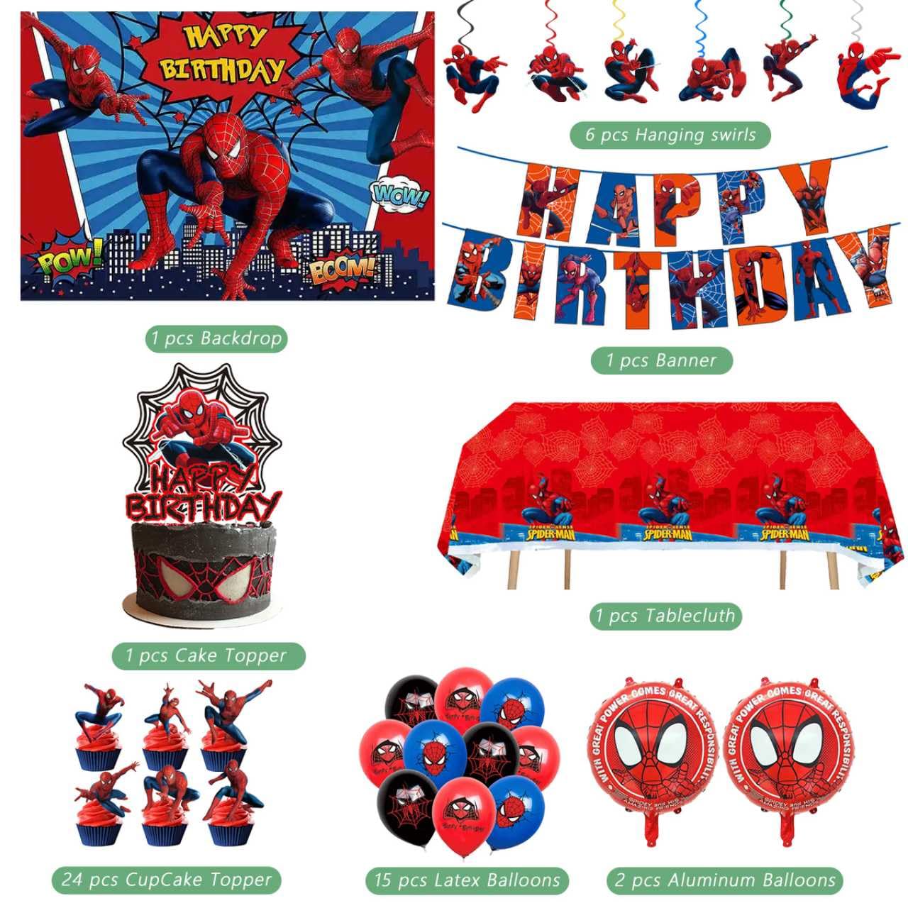TOCKFIT globos látex y metálicos primer plano que añaden volumen y color a la decoración