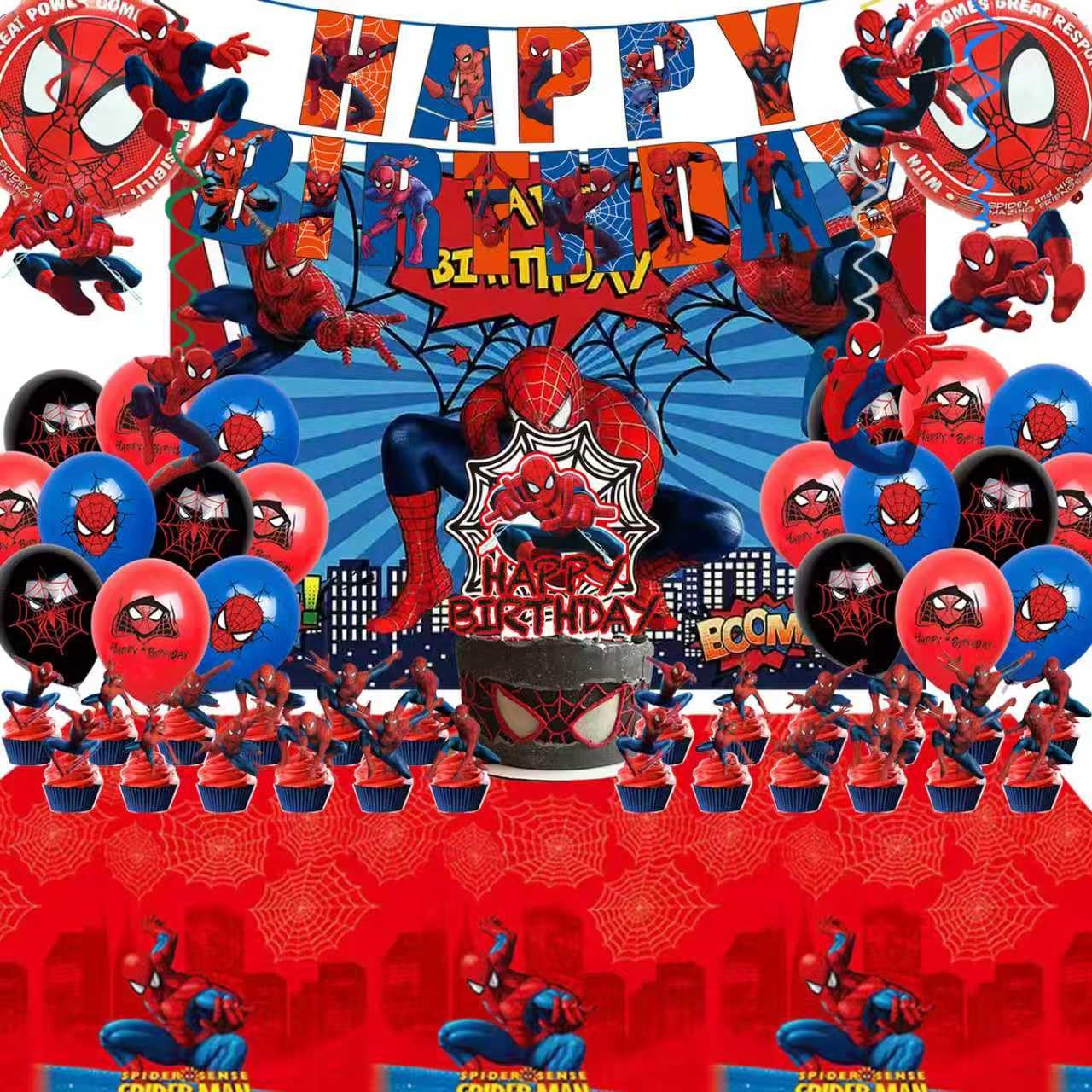 TOCKFIT empaque frontal del kit Spidey mostrando todas las piezas para montaje rápido