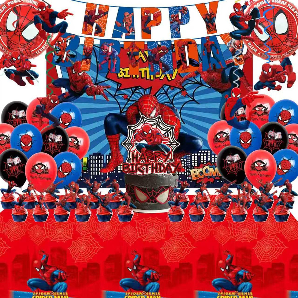 TOCKFIT empaque frontal del kit Spidey mostrando todas las piezas para montaje rápido