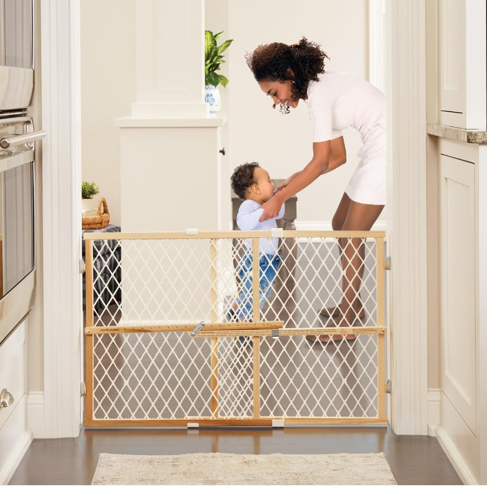 Toddleroo by North States primer plano de la malla diamante, muestra resistencia y visibilidad