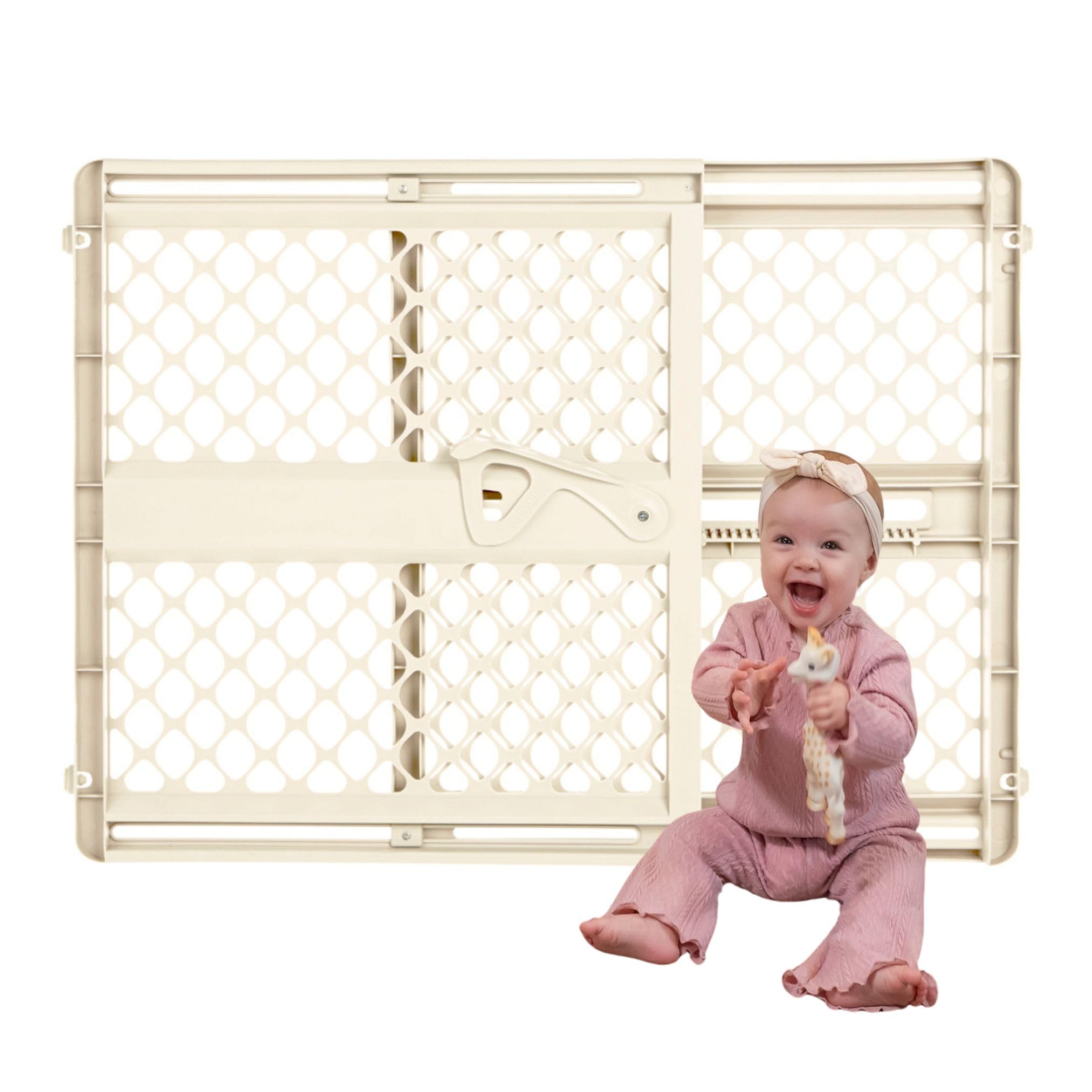 Toddleroo Supergate front installed in doorway showing safe barrier