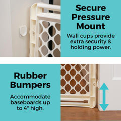 Toddleroo Supergate hardware kit and screws for secure stairway mounting