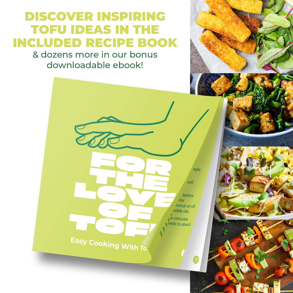 TofuBud sliced tofu texture after pressing showing improved firmness benefit