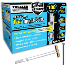 TOGGLER front packaging showing 100-pack and benefit of bulk value
