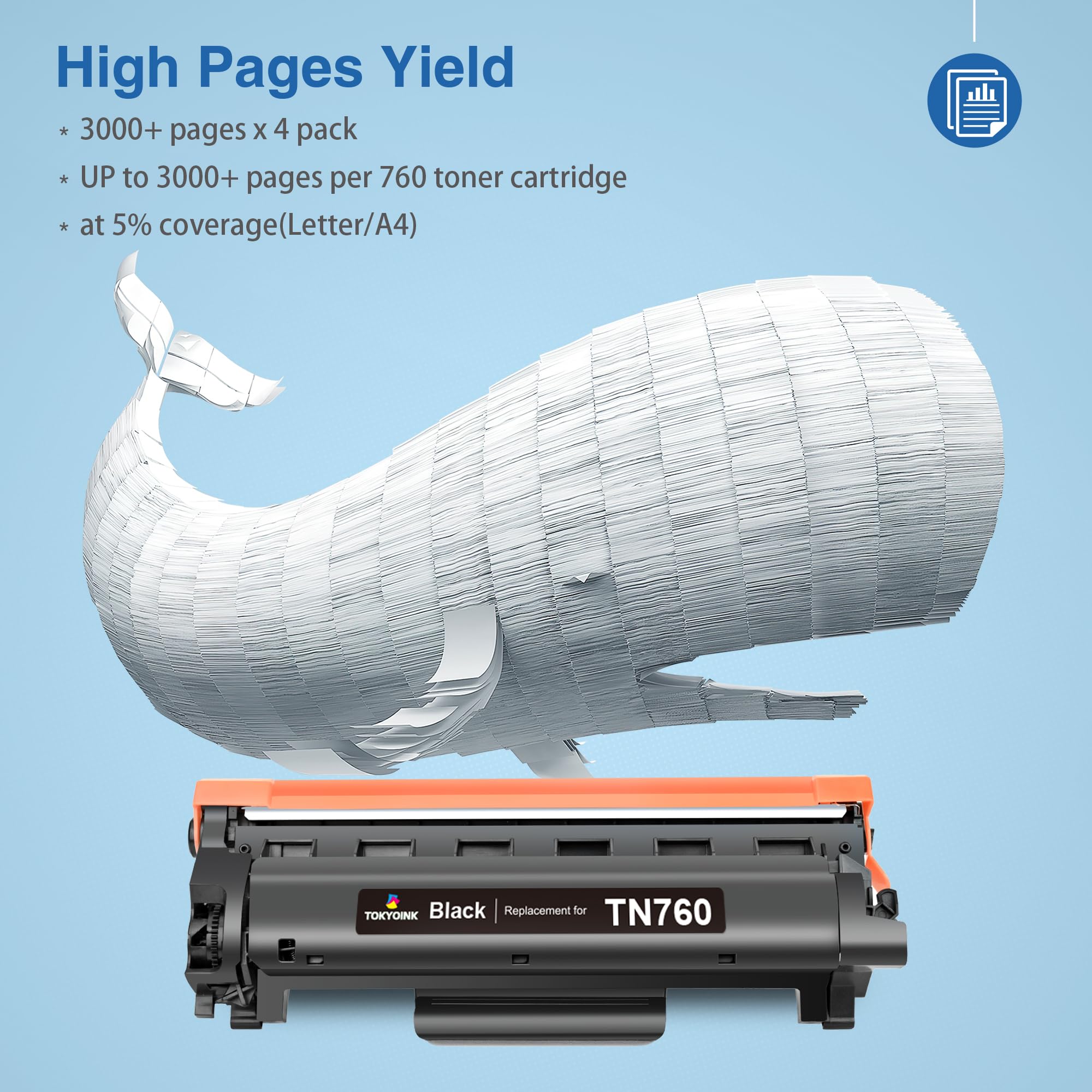 TOKYOINK cartridge installed in Brother printer for easy replacement benefit