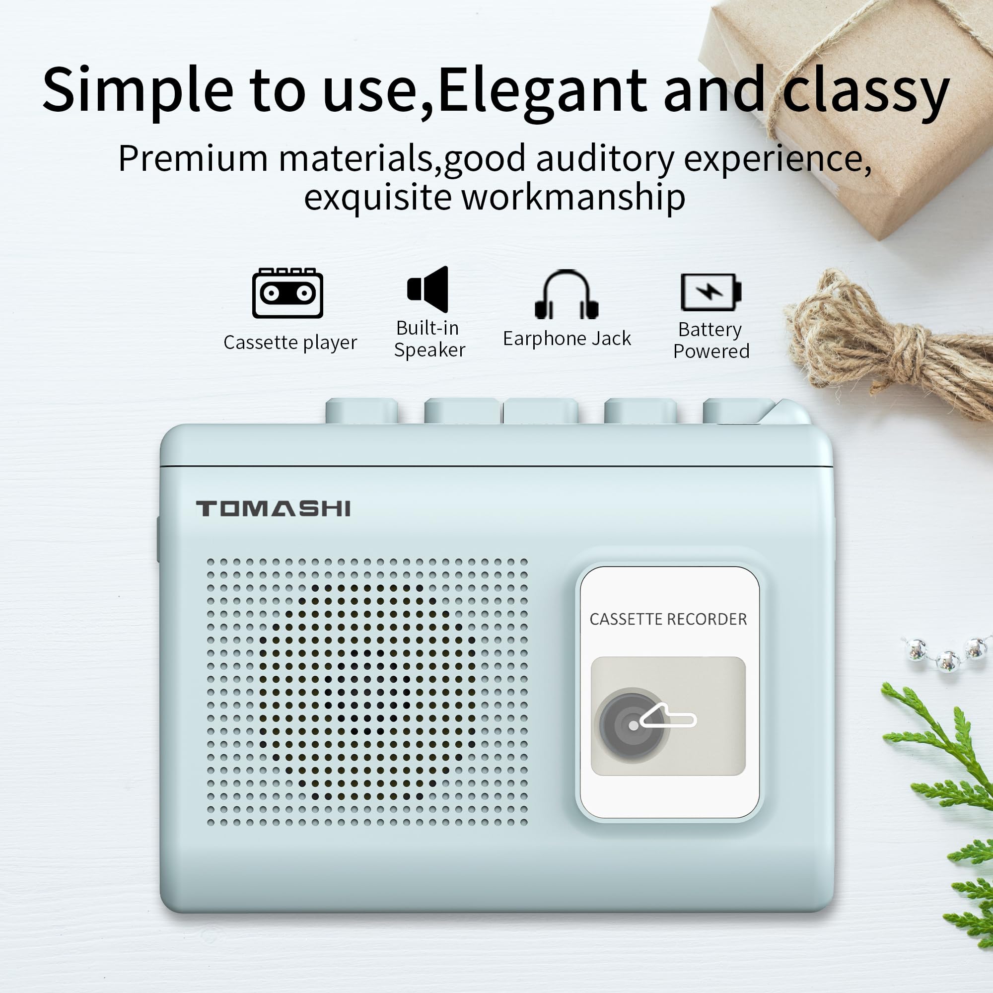 TOMASHI jacks de auriculares y puerto USB para múltiples opciones de uso