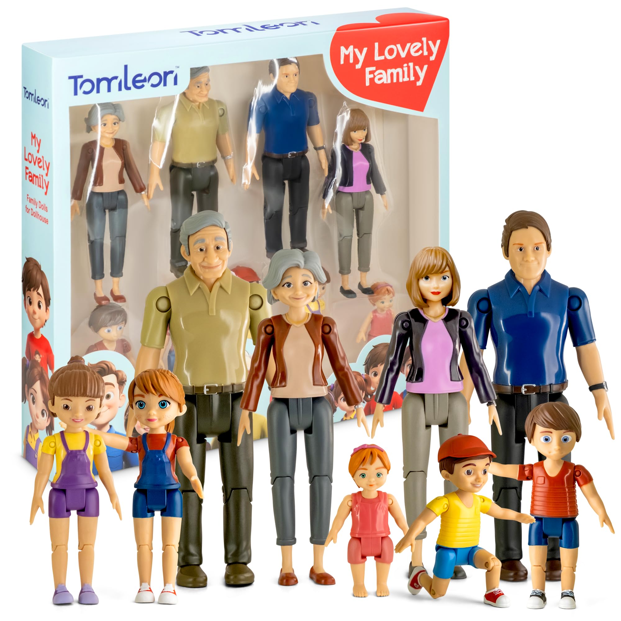 TOMLEON caja colorida del set lista para regalar en celebraciones