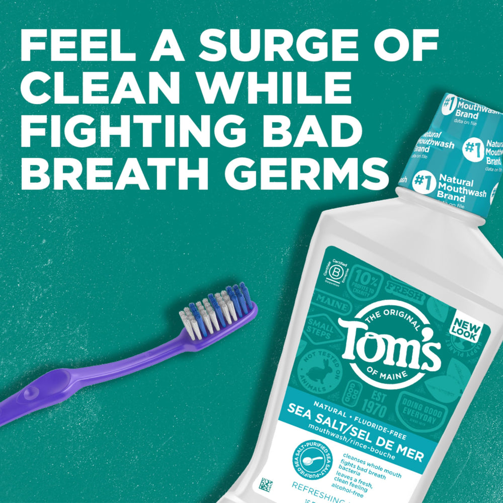 Tom's of Maine etiqueta y cierre, claridad de ingredientes y uso responsable