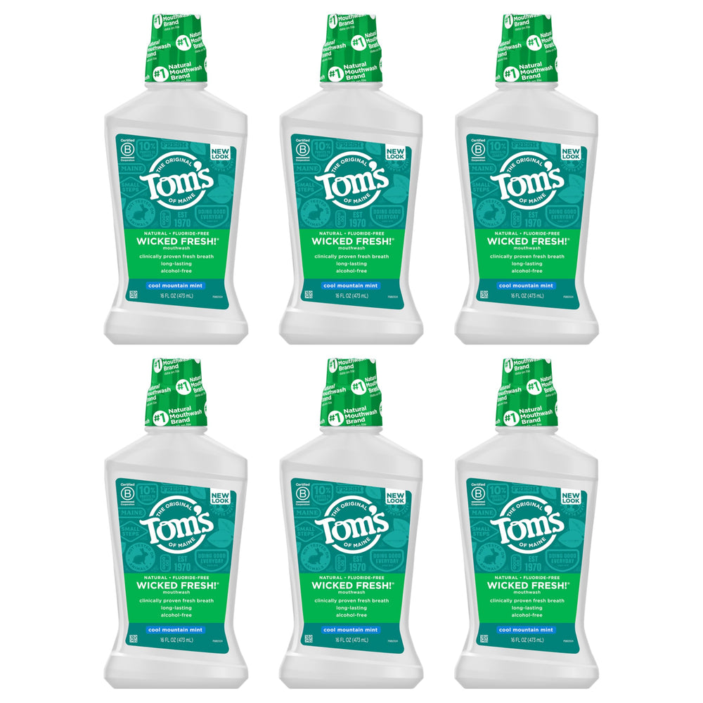 Tom's of Maine sello B Corp y símbolos eco destacando compromiso