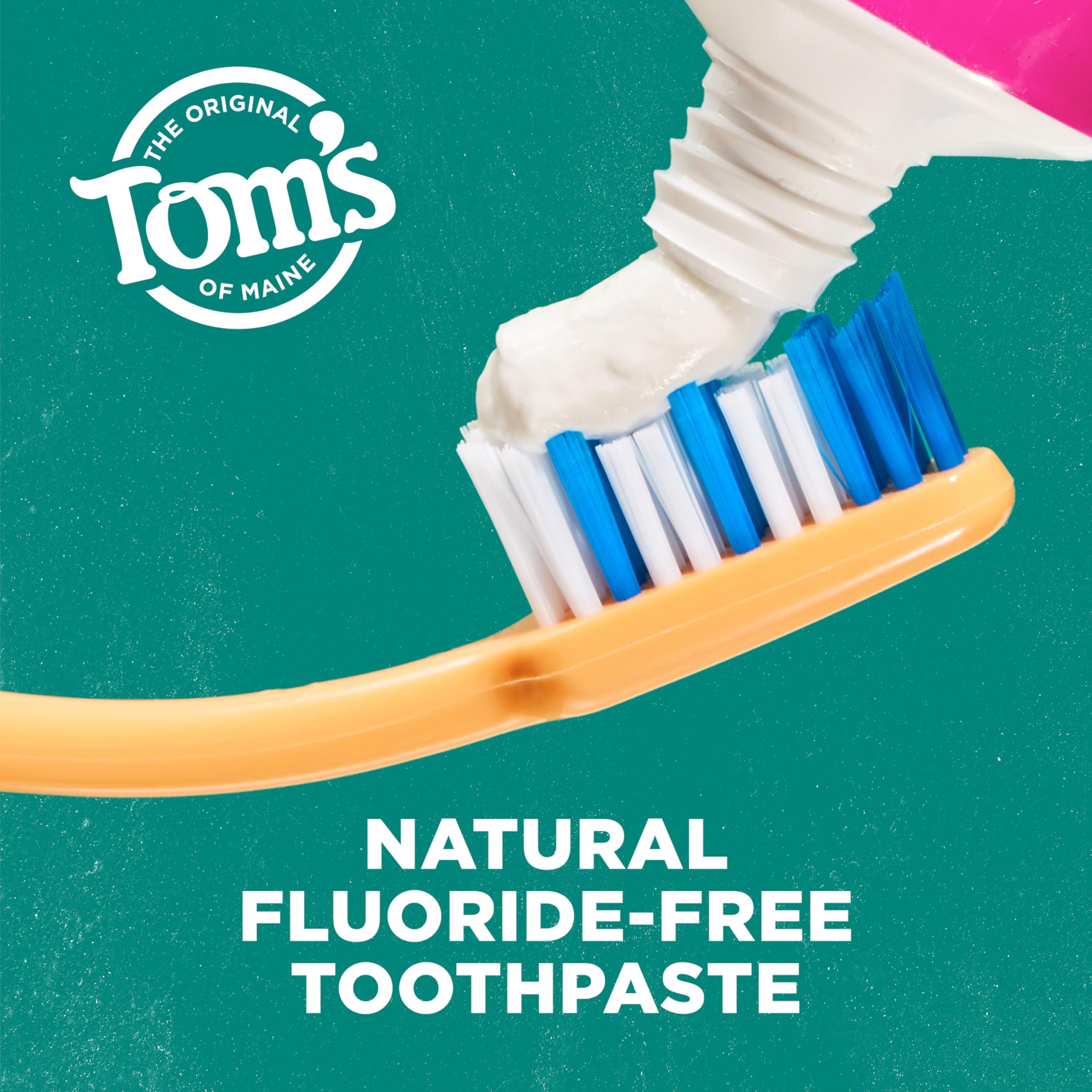 Tom's of Maine ingredientes clave visibles y énfasis en origen natural