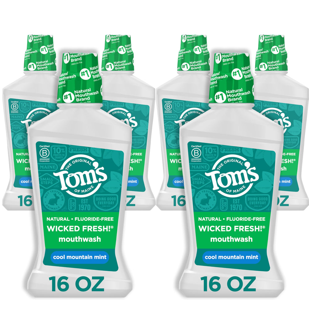 Tom's of Maine frontal del envase mostrando etiqueta y frescura