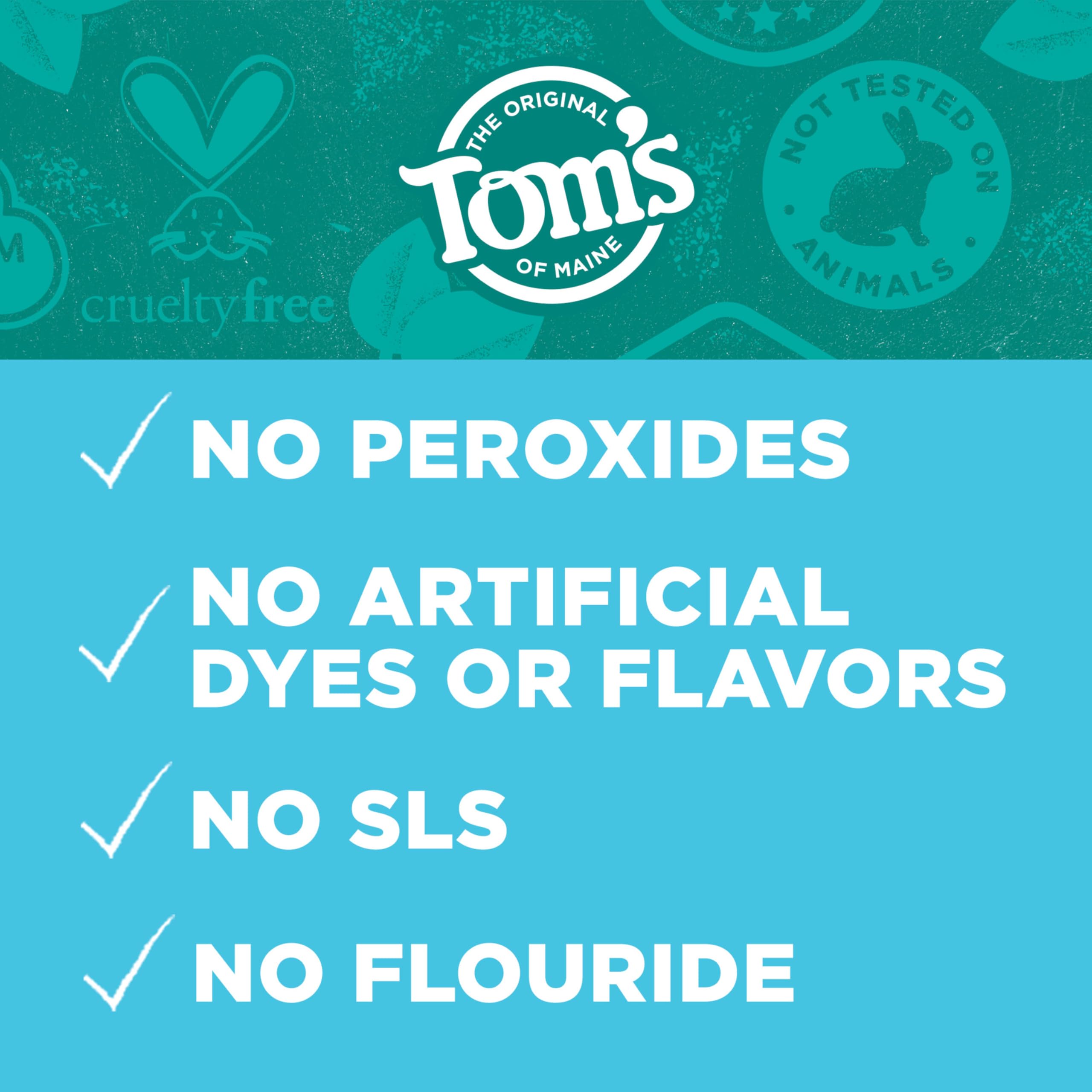 Tom's of Maine pack de tres tubos listo para uso diario y ahorro
