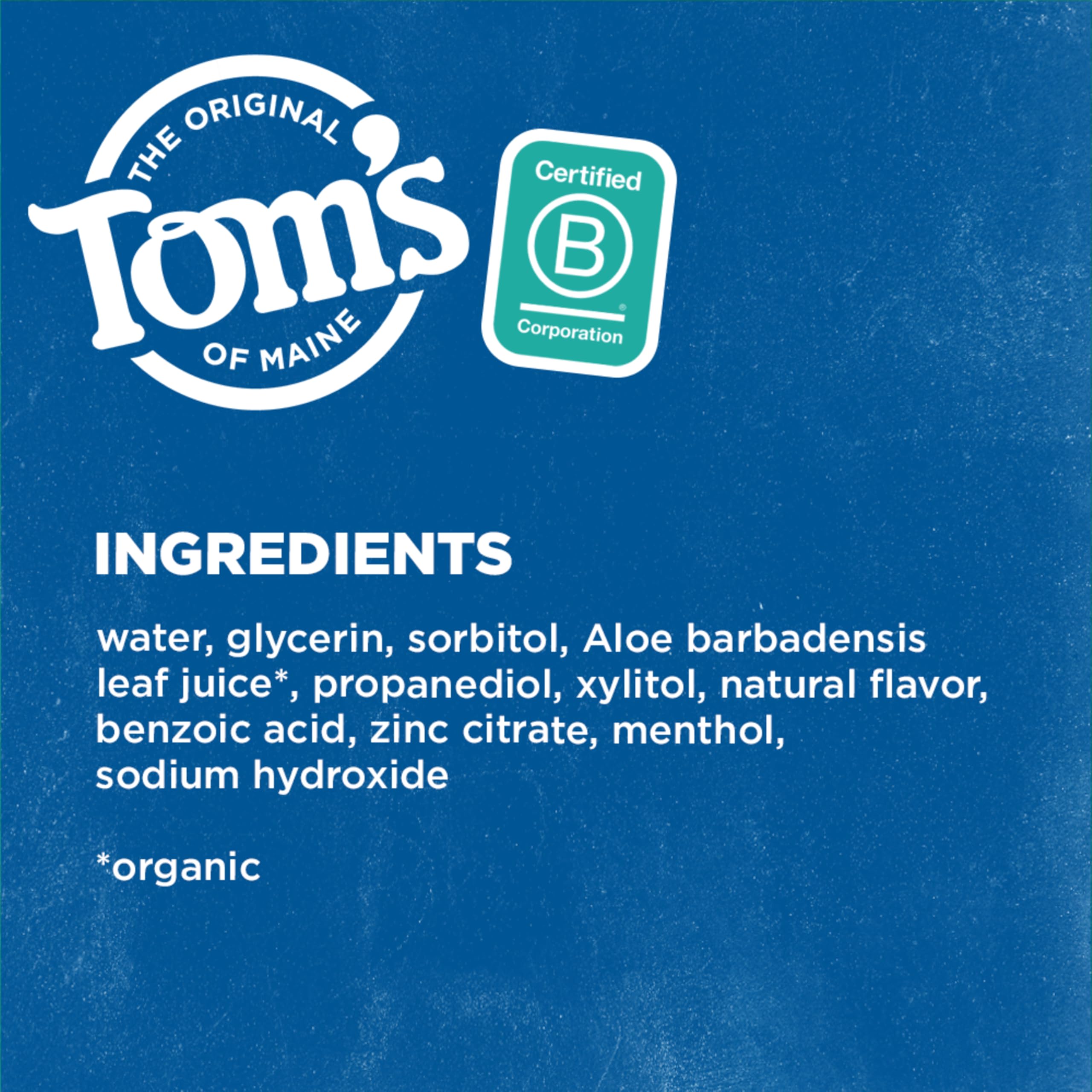 Tom's of Maine seis botellas agrupadas para almacenamiento económico