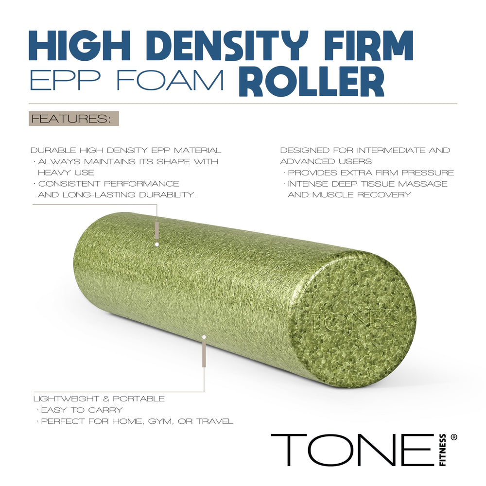 Tone Fitness side profile showing full 36-inch length for spine and bilateral rolling