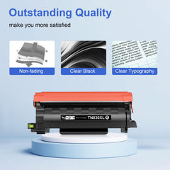 Toner Kingdom cartucho instalado en impresora Brother para impresión inmediata