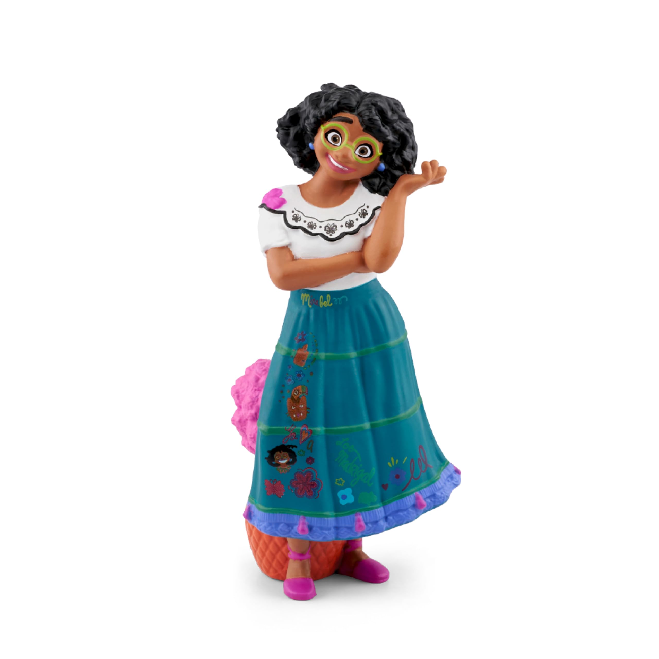 Primer plano Tonies Mirabel para apreciar colores y textura que atraen a niños