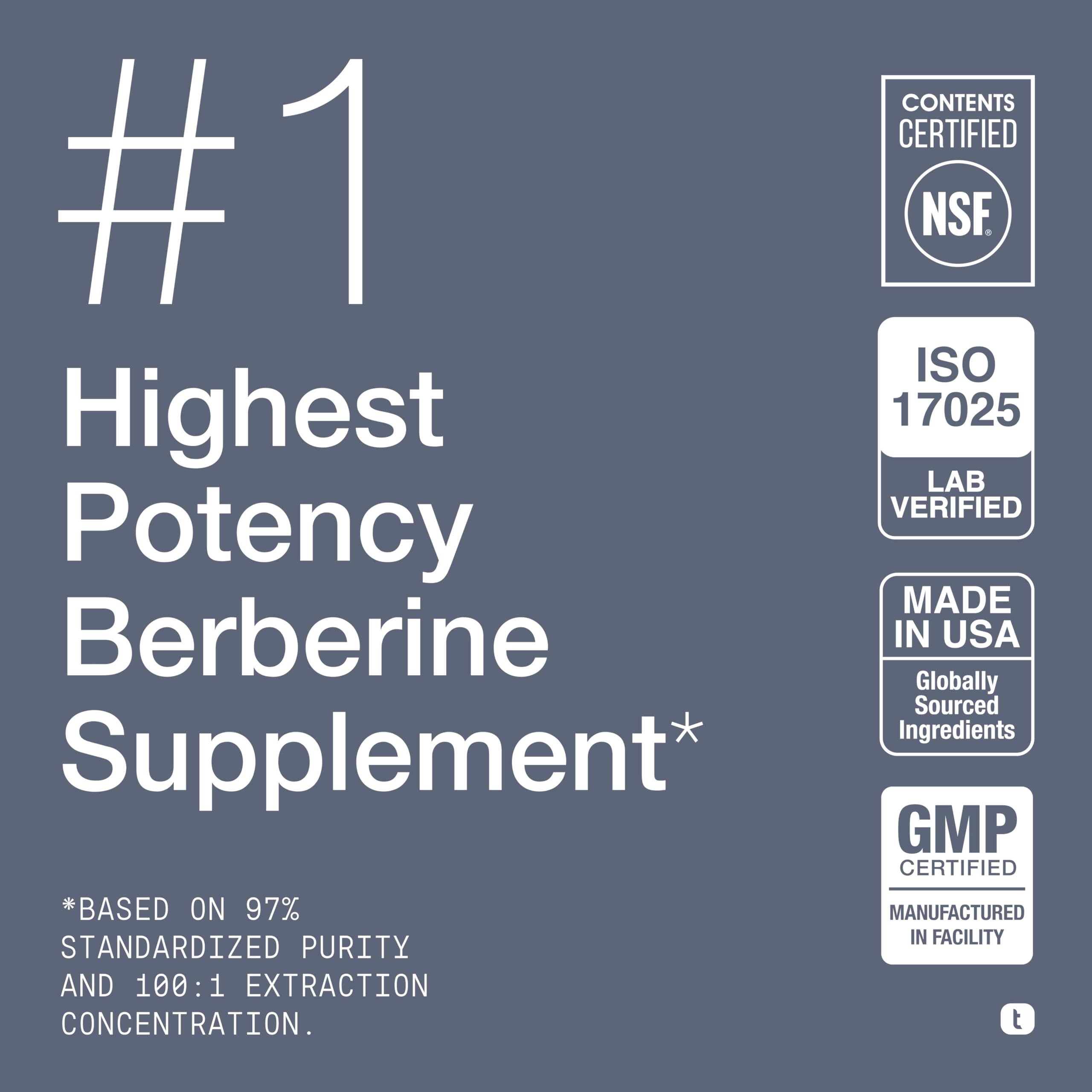 Toniiq berberine fine powder texture displayed for concentrated formulation benefit