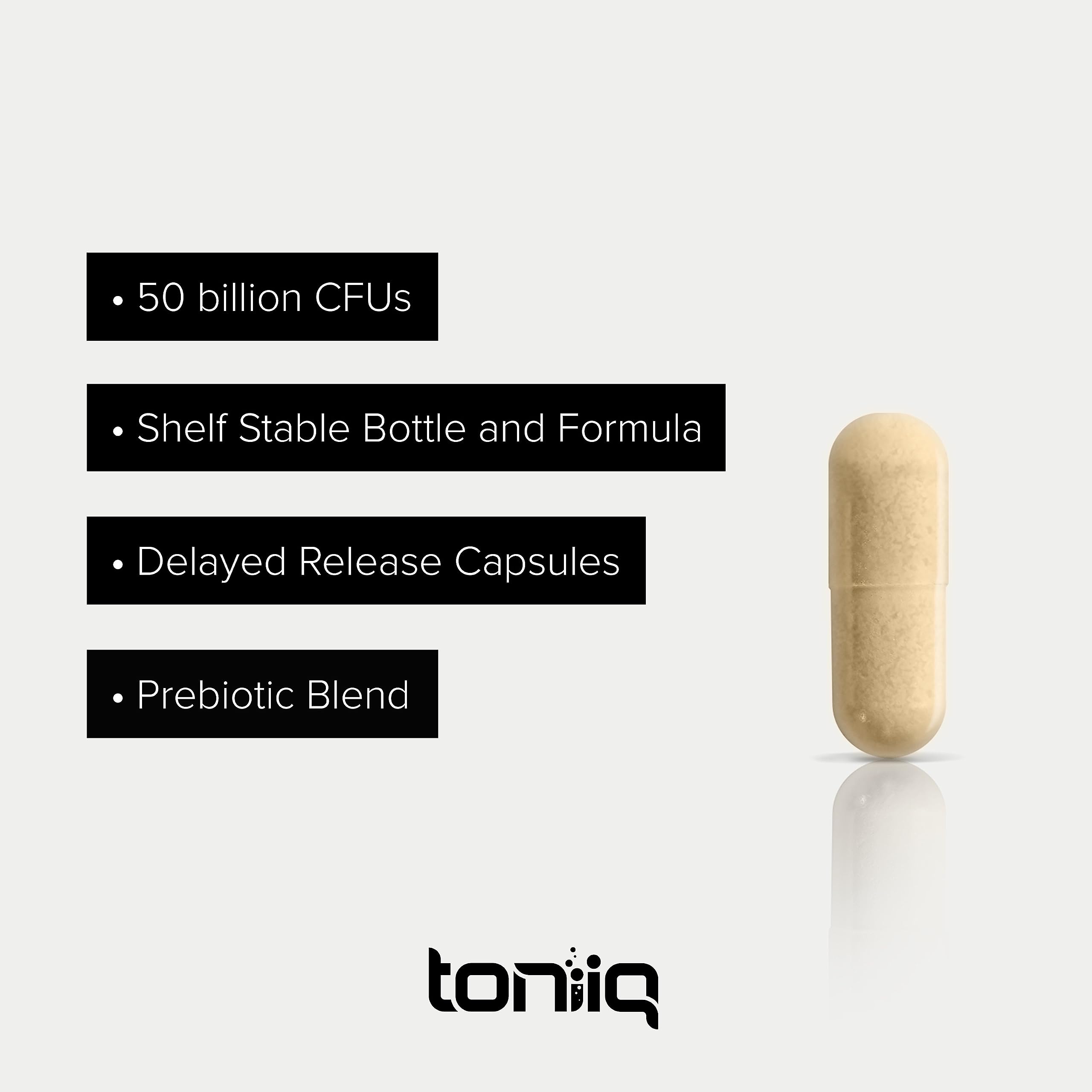 Toniiq etiqueta nutricional legible confirmando ingredientes y dosis