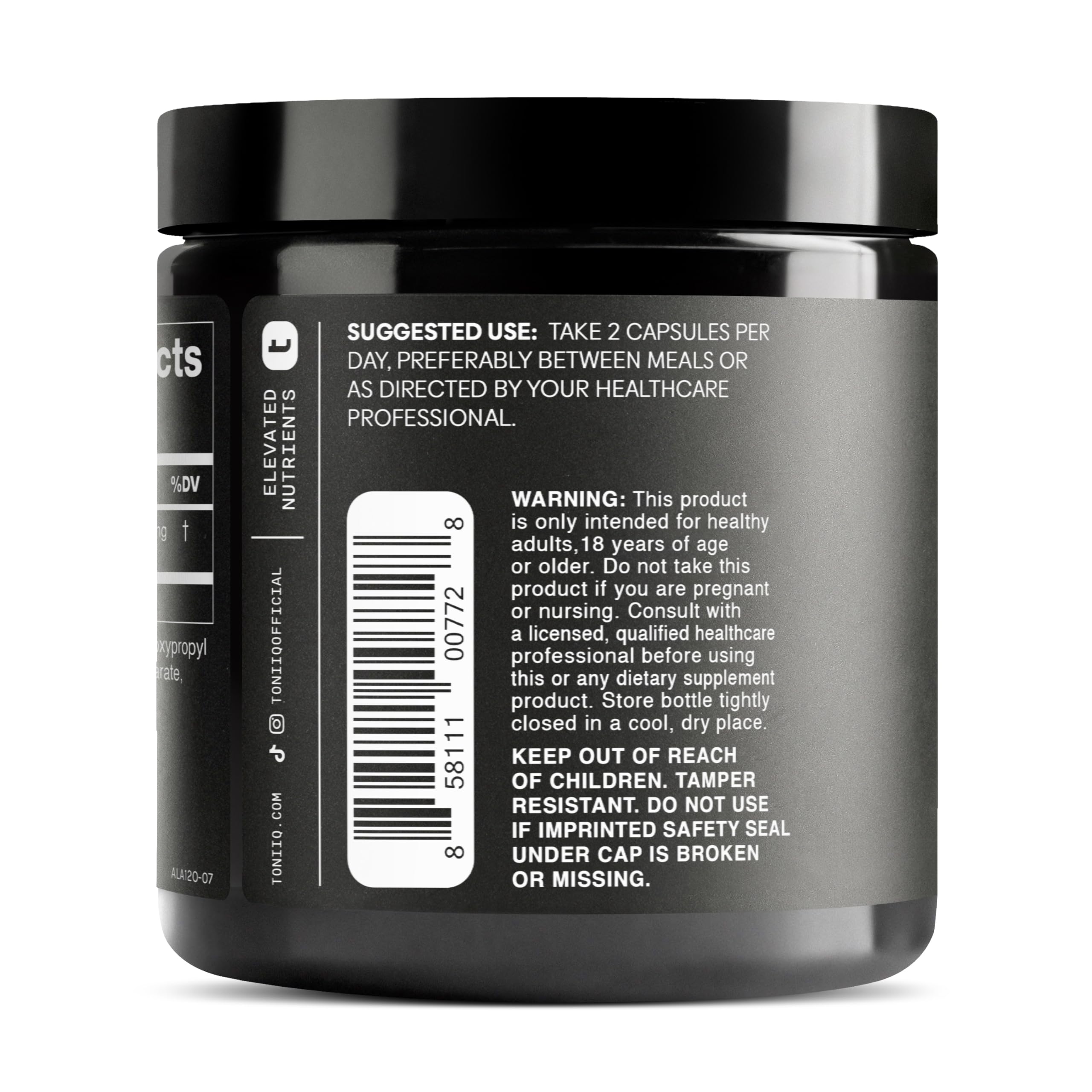 Toniiq representación de la fuente de alfa lipoico natural