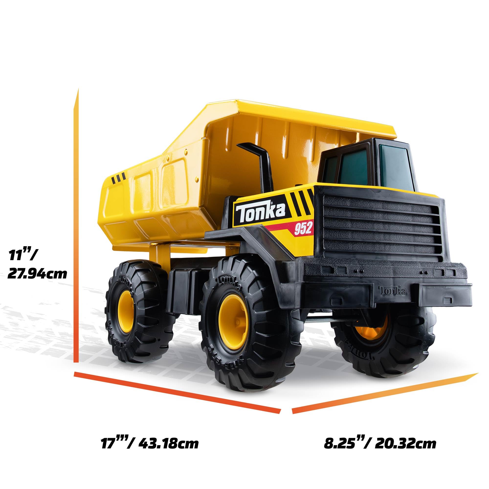 Tonka textura de ruedas que ofrece tracción y juego en exteriores