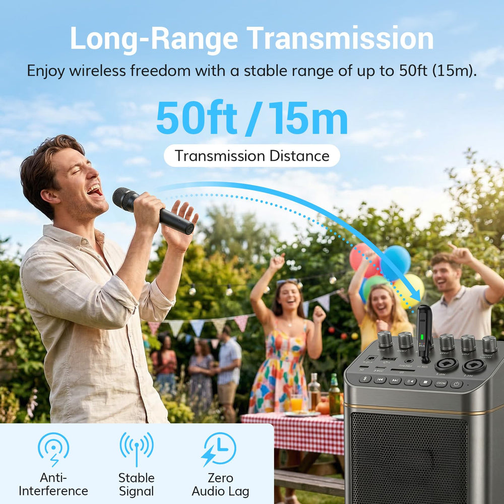 TONOR microphone in use at karaoke delivering clear vocals and reduced background noise