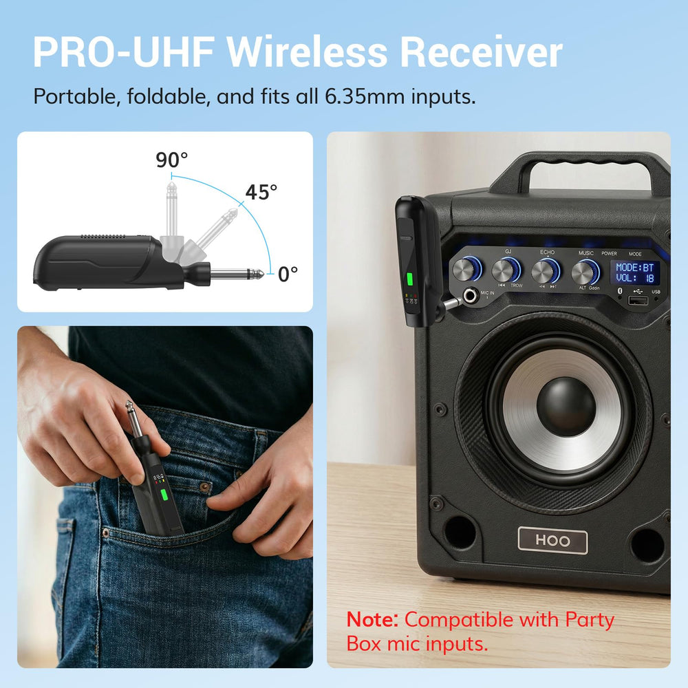 TONOR side view showing power buttons and charging port for quick user control