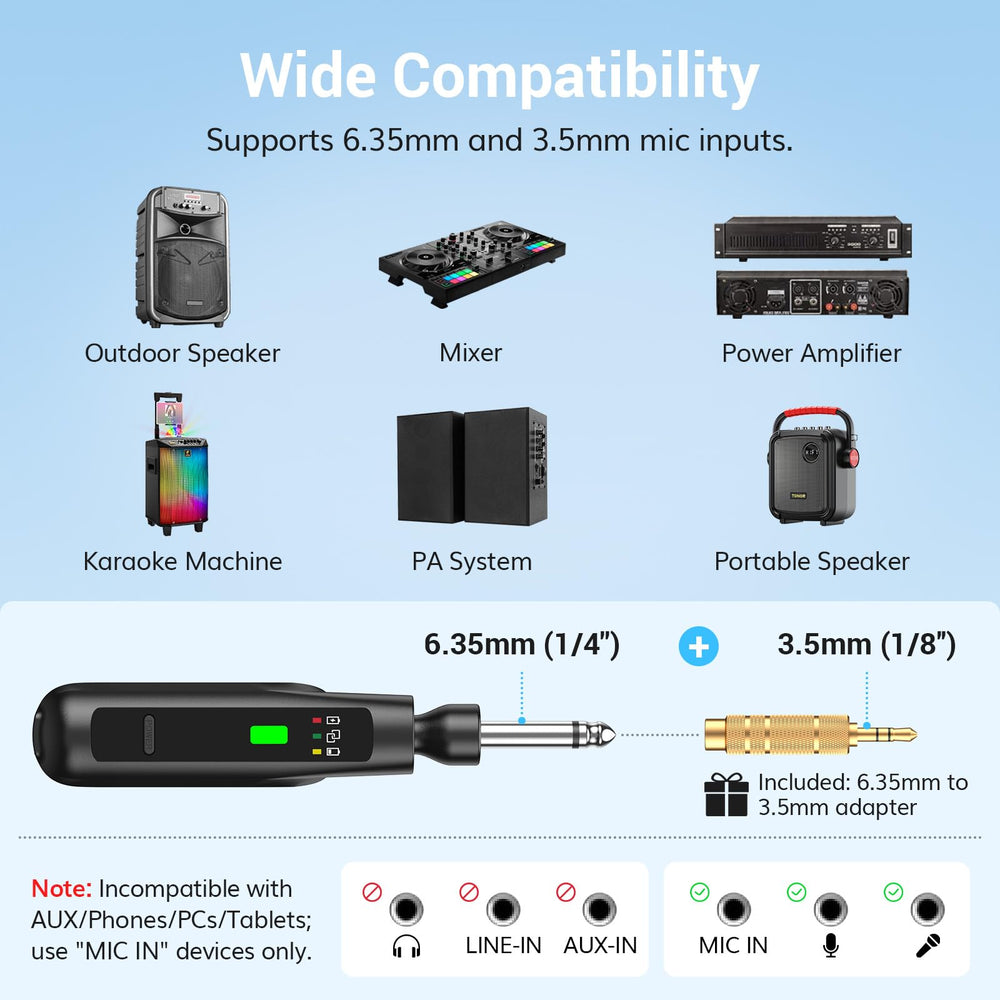 TONOR two handheld microphones angled to show ergonomic grip and stage-ready design