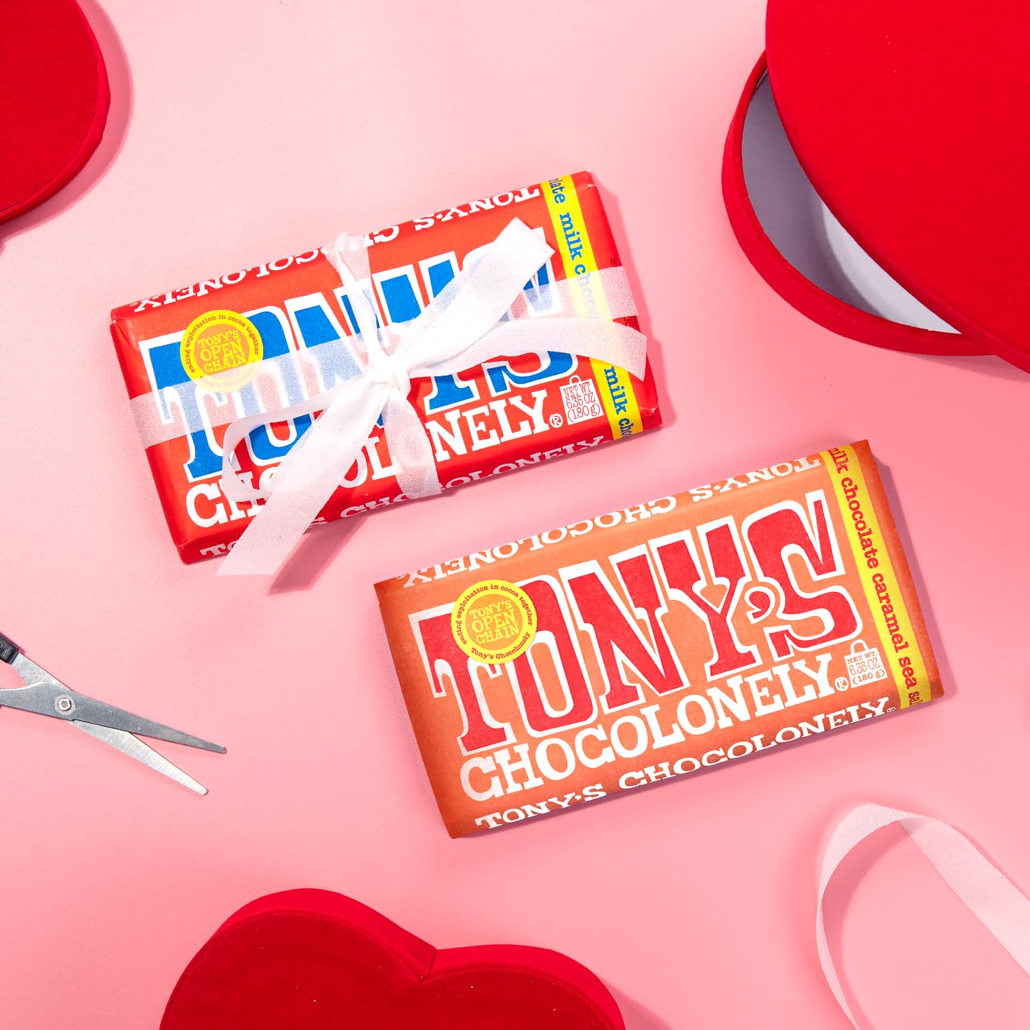 Tony’s Chocolonely en cesta de regalo, opción ideal para obsequios