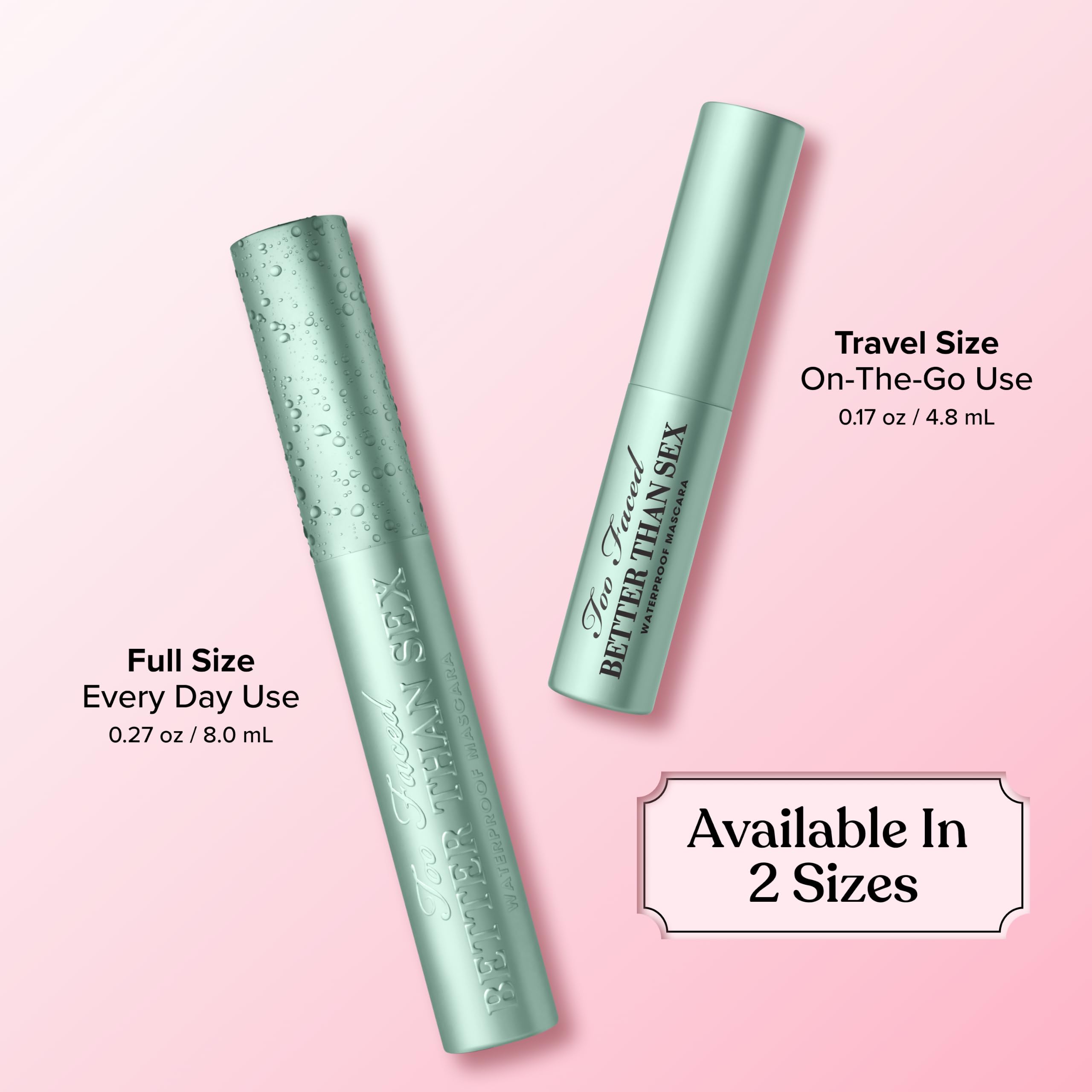 Too Faced etiqueta de ingredientes resaltando componentes acondicionadores